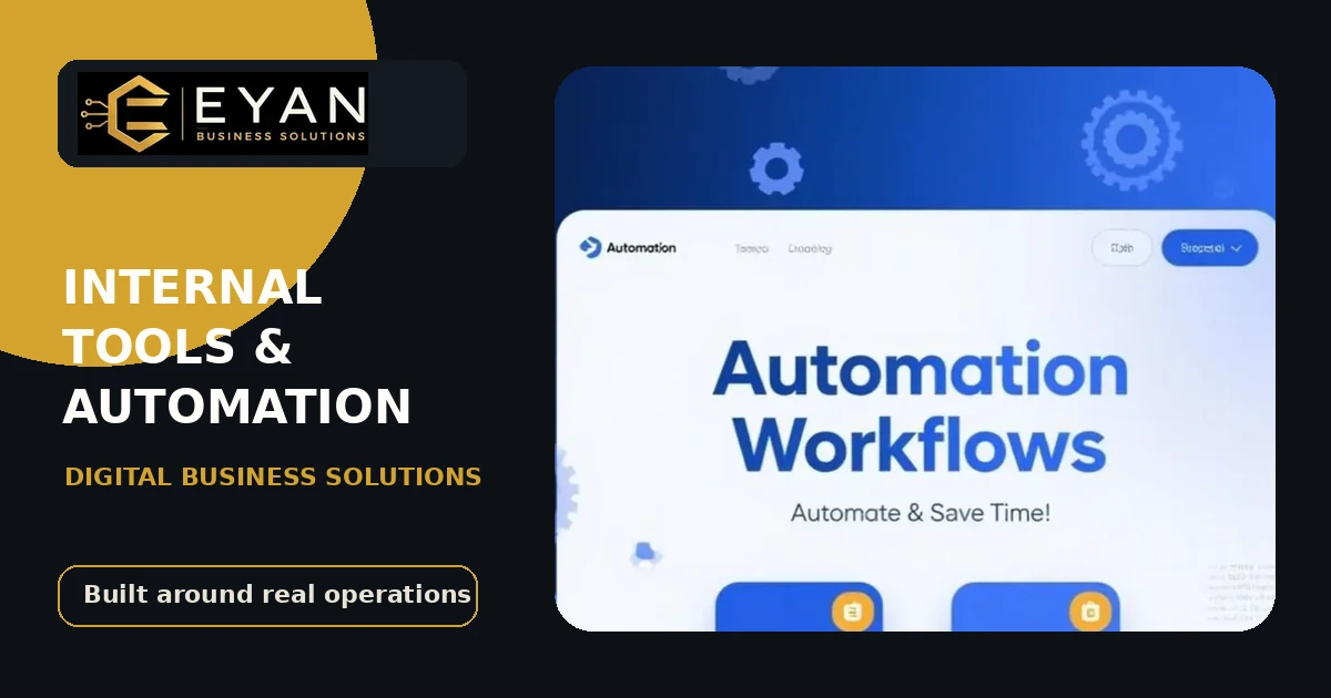 Internal workflow automation, approval and administration interface concept