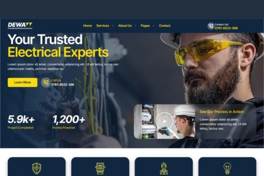 Professional website for service explanation and contact flow.
